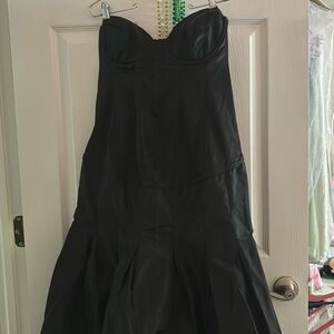Formal black maternity high low gown. Size medium.  A pea in the pod.